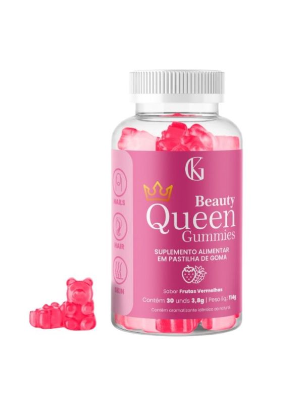 Gk Beauty Queen Gummies - Fortalecer o Cabelo, Pele e Unhas 1