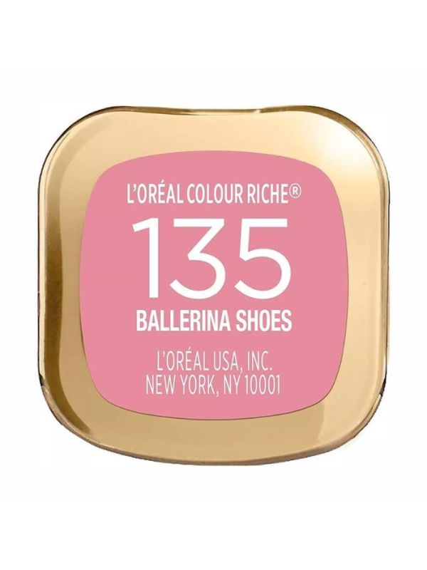 Batom Loréal Acetinado Cremoso E Hidratante Cor 135 Ballerina Shoes 2